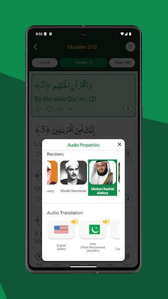 Prayer times for the day