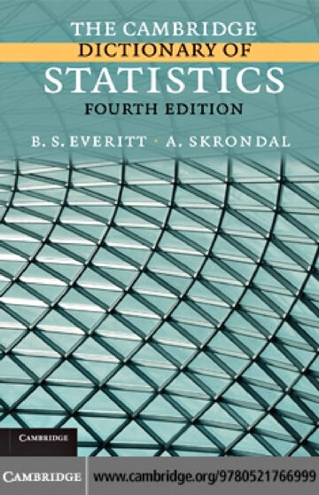 Cover of Cambridge Dictionary Statistics 4th