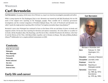 Cover of Carl Bernstein   Wikipedia