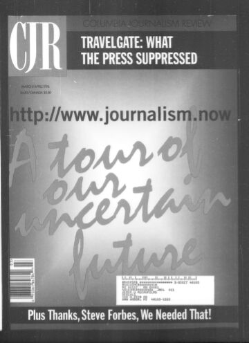 Cover of sim columbia journalism review march april 1996 34 6