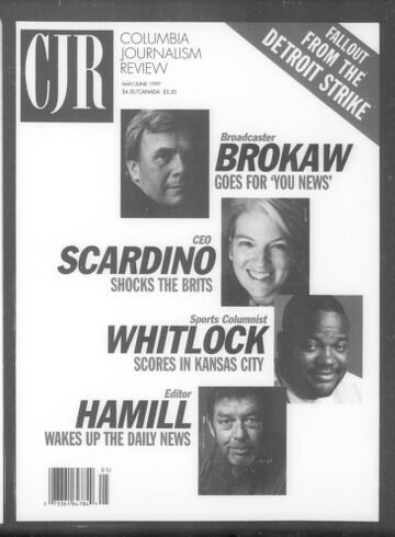 Cover of sim columbia journalism review may june 1997 36 1