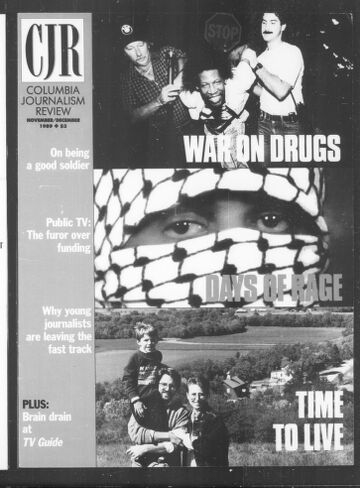 Cover of sim columbia journalism review november december 1989 28 4